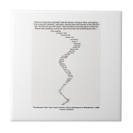 Die Geschichte der Maus durch Lewis- Fliese (Vorderseite)