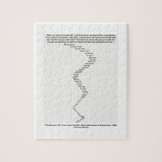 Die Geschichte der Maus durch Lewis- Puzzle (Vertikal)