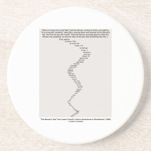 Die Geschichte der Maus durch Lewis- Untersetzer (Vorne)