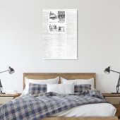 Die Geschichte der Schlacht von Worcester Leinwanddruck (Insitu (Schlafzimmer))