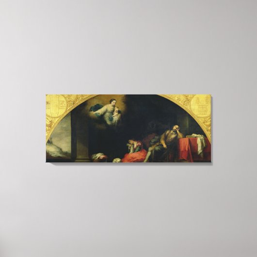 Die Geschichte der Stiftung Santa Maria Maggior Leinwanddruck (Vorderseite)