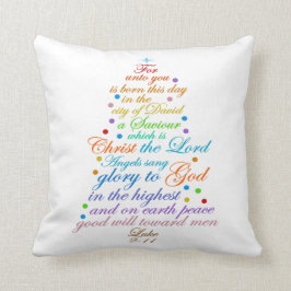 Die Geschichte der Weihnachtsblase Kissen