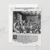 Die Geschichte des Eiers von Christoph Kolumbus Postkarte (Vorne/Hinten)