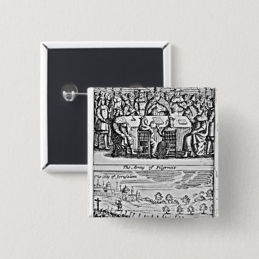 Die Geschichte des heiligen Krieges: Button (Vorne & Hinten)