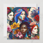 Die Geschichte des Internationalen Frauentags Karte (Vorderseite)