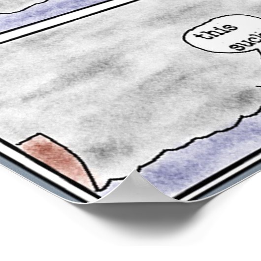 die Geschichte des Mannes über Bord Poster (Ecke)