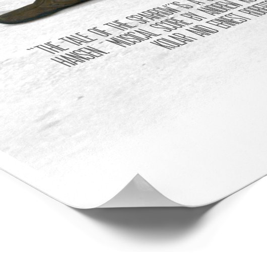 "Die Geschichte des Sparrow" Offizielles Filmplaka Poster (Ecke)