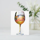 Die Geschichte des Weins Postkarte (Stehend Vorderseite)