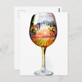 Die Geschichte des Weins Postkarte (Vorne/Hinten)