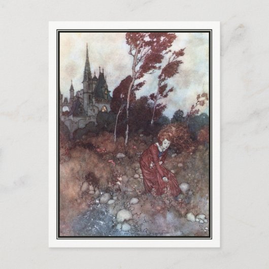 Die Geschichte des Windes von Edmund Dulac Postkarte (Vorderseite)