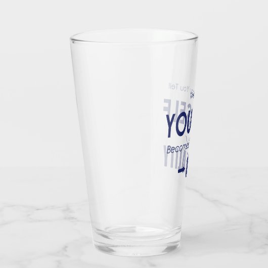 Die Geschichte, die Sie sich selbst erzählen, wird Glas (Rechts)