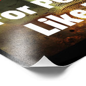 Die Geschichte hat ein politisches Warnschild Fotodruck (Ecke)