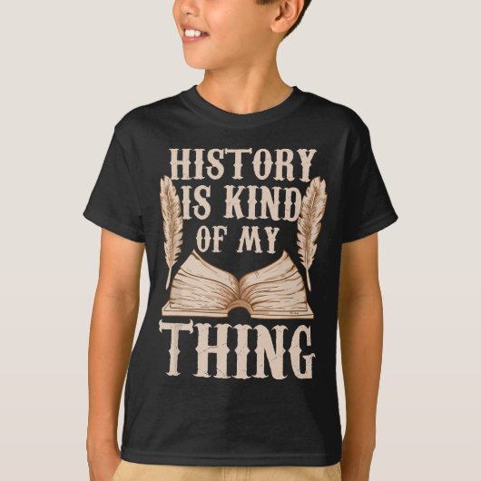 Die Geschichte ist irgendwie mein Lehrer Nerd Hist T-Shirt (Vorderseite)