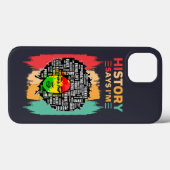Die Geschichte sagt, ich bin, Melanin Girl Black H Case-Mate iPhone Hülle (Rückseite (Horizontal))
