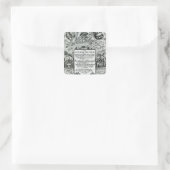 Die Geschichte Virginias Quadratischer Aufkleber (Tasche)