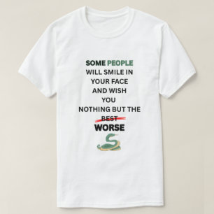 DIE GESCHICHTE VON 2 GESICHTERN. Grafik-Schlange U T-Shirt