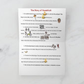 Die Geschichte von Chanukka Feiertagskarte (Innenseite)