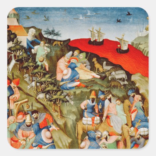 Die Geschichte von Joseph Quadratischer Aufkleber (Vorderseite)