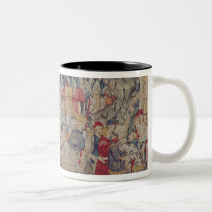 Die Geschichte von Jourdain de Blaye, Zweifarbige Tasse