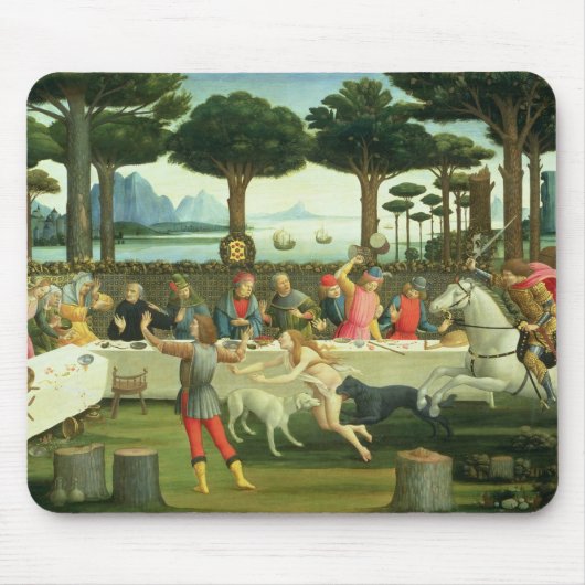 Die Geschichte von Nastagio degli Onesti Mousepad (Vorne)