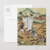 Die Geschichte von Reis Postkarte (Vorne/Hinten)