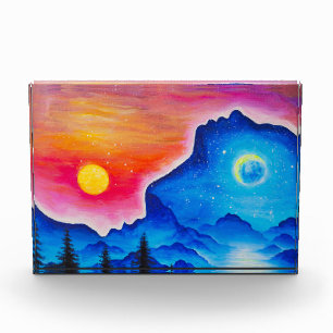 Die Geschichte von Sonne und Mond Fotoblock