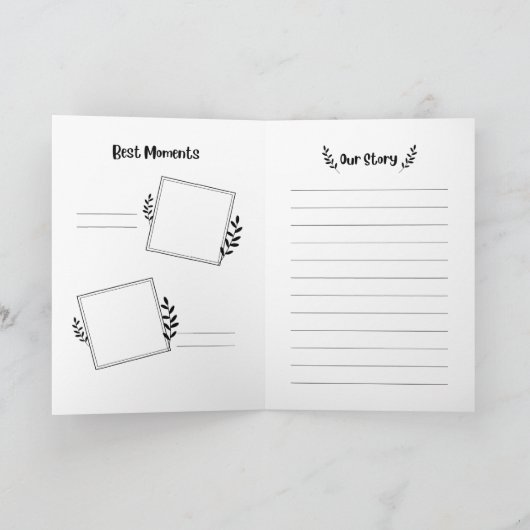 Die Geschichte von uns Karte (Innenseite)