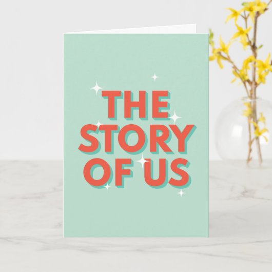 Die Geschichte von uns Karte (Gelbe Blume)