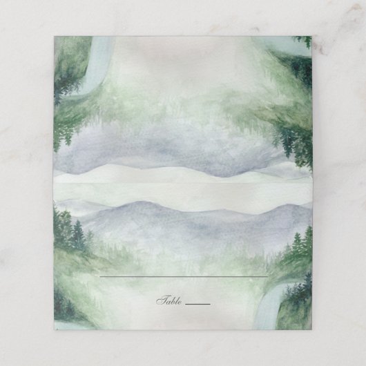 Die Geschichte von uns Platzkarte (Außenseite Aufgefaltet)