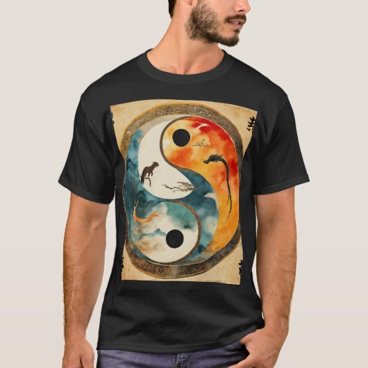 Die Geschichte von Yin und Yang T-Shirt (Vorderseite)