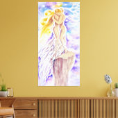 Die Geschichte zweier Mädchen und ihrer zerbrechli Leinwanddruck (Insitu (Wohnzimmer))