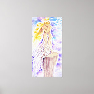 Die Geschichte zweier Mädchen und ihrer zerbrechli Leinwanddruck