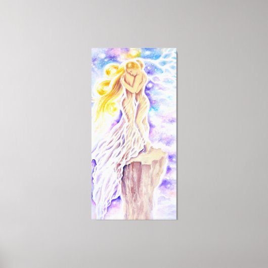 Die Geschichte zweier Mädchen und ihrer zerbrechli Leinwanddruck (Vorderseite)