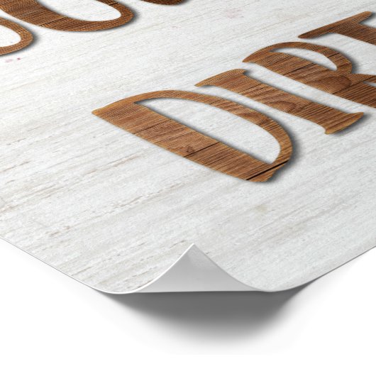 Die Geschirr schauen mich schon wieder dreist an Poster (Ecke)