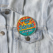 Die Geschirr waschen Funny Button (Beispiel)