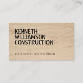 Die geschliffene Visitenkarte für den Holzbau (Vorderseite)