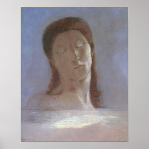 Die geschlossenen Augen, 1890 Poster