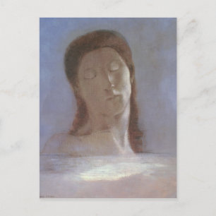 Die geschlossenen Augen, 1890 Postkarte
