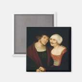 Die geschwächte alte Frau Magnet (Vorderseite/Rückseite)