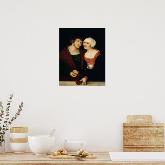 Die geschwächte alte Frau Poster (Küche)