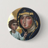 Die gesegnete Mutter Gottes Button (Vorderseite)