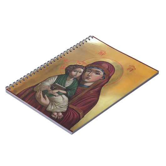 Die gesegnete Mutter Gottes Notizblock (Linke Seite)