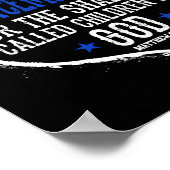 Die gesegnete Polizei ist die Friedensstifter für Poster (Ecke)