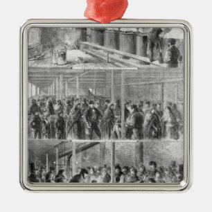 Die Gesellschaft die Suppen-der Küche der Freunde Silbernes Ornament