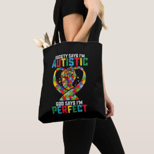 Die Gesellschaft sagt, ich bin autistisch, Gott sa Tasche