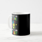 Die Gesellschaft sagt, ich bin Autistischer Gott s Kaffeetasse (Vorderseite Links)