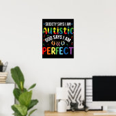 Die Gesellschaft sagt, ich bin Autistischer Gott s Poster (Heimbüro)