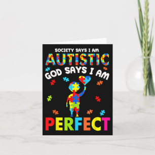 Die Gesellschaft sagt "Im Autistischen Gott" sagt Karte