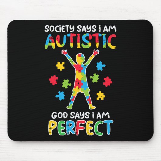 Die Gesellschaft sagt "Im Autistischen Gott" sagt  Mousepad (Vorne)