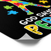 Die Gesellschaft sagt "Im Autistischen Gott" sagt Poster (Ecke)